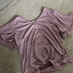 light purple blouse